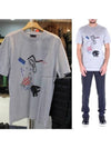 Men's multiprinting shortsleeved tshirt RMJE0028A15 - LANVIN - BALAAN 1