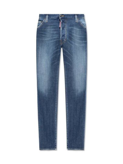 Cotton Back Logo Patch Jeans Blue - DSQUARED2 - BALAAN 2