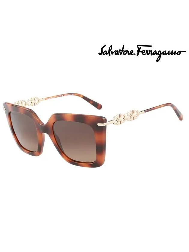 Gradient butterfly sunglasses brown - SALVATORE FERRAGAMO - BALAAN 2