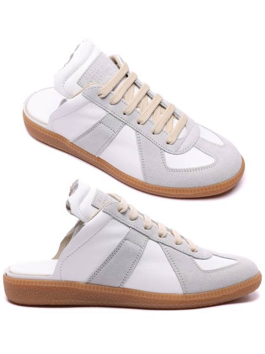 Women's Replica Cut Out Mule Low Top Sneakers White - MAISON MARGIELA - BALAAN 2