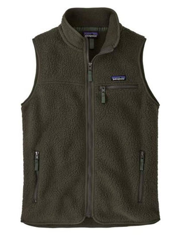 Retro Pile Fleece Vest Fine Needle Green - PATAGONIA - BALAAN 1