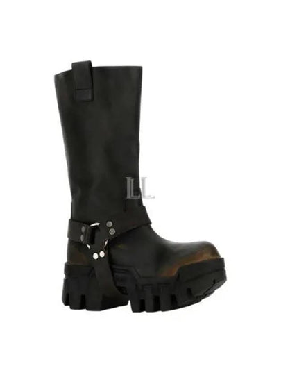 Bulldozer Harness Leather Worker Boots Black - BALENCIAGA - BALAAN 2