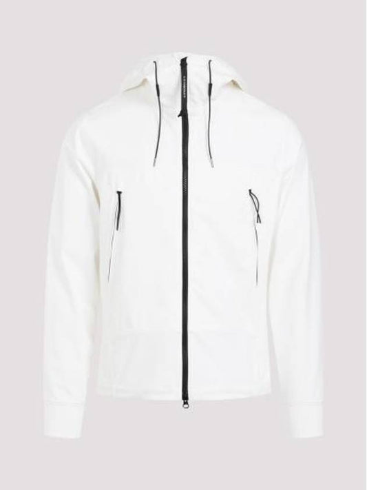 Shell R Goggle Hooded Jacket White - CP COMPANY - BALAAN 1