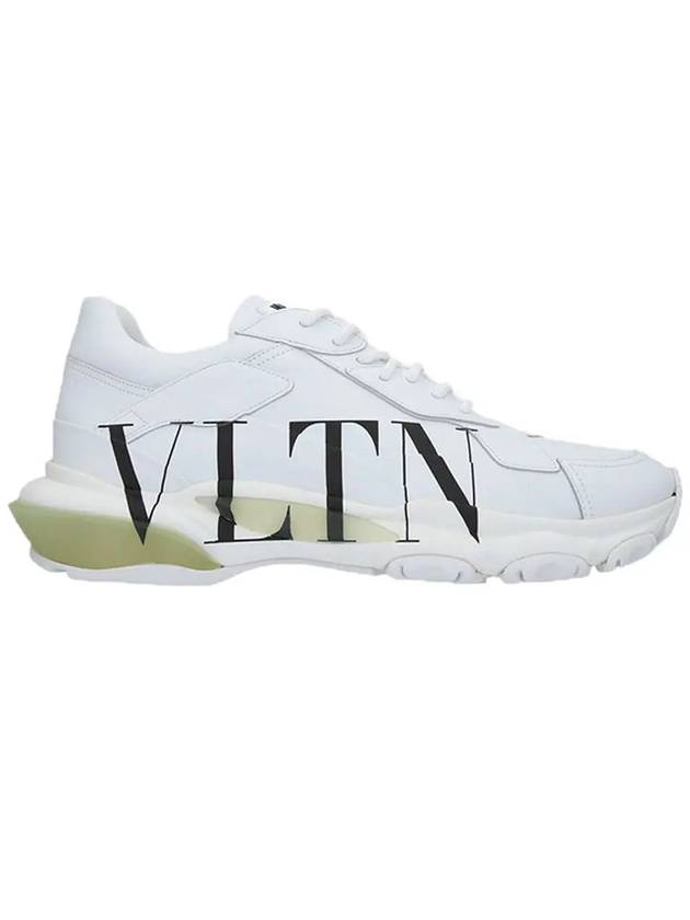 Men's VLTN Bounce Logo Low Top Sneakers White - VALENTINO - BALAAN 3