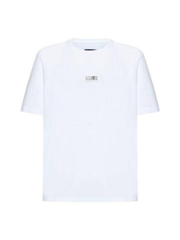 Logo Crew Neck Short Sleeve T-Shirt White - MAISON MARGIELA - BALAAN 1