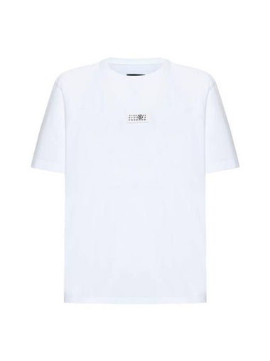 Logo Crew Neck Short Sleeve T-Shirt White - MAISON MARGIELA - BALAAN 1