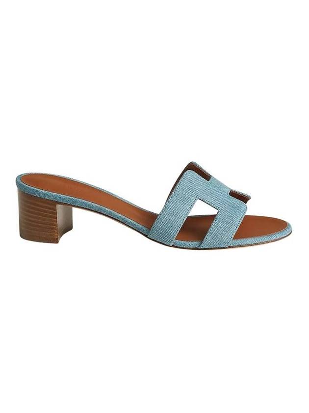 Women's Oasis Sandals Blue - HERMES - BALAAN 1