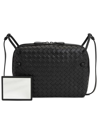 Intrecciato Lambskin Cross Bag Black - BOTTEGA VENETA - BALAAN 2