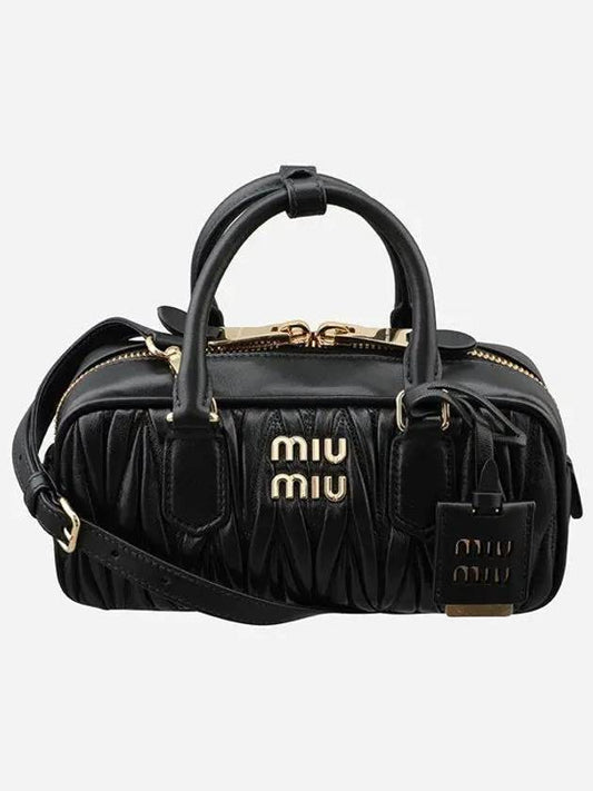 Arcadie Matelasse Nappa Leather Tote Bag Black - MIU MIU - BALAAN 2