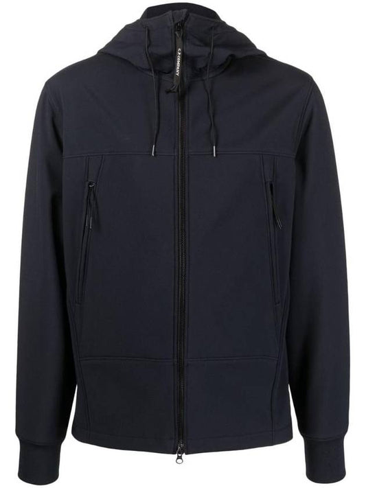 Men's Shell R Drawstring Goggle Hooded Jacket Navy - CP COMPANY - BALAAN 1