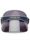 Logo Club V1U Oblique Visor Hat Blue - DIOR - BALAAN 2