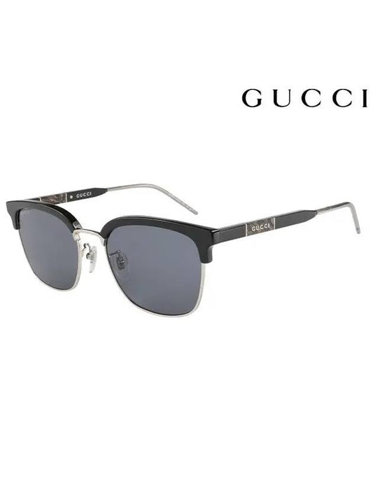 eyewear gold-rimmed sunglasses black - GUCCI - BALAAN 2