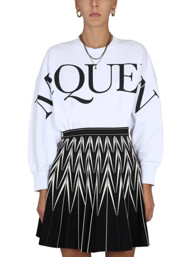 Logo Sweatshirt White - ALEXANDER MCQUEEN - BALAAN 2