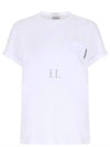 Stretch Cotton Jersey Short Sleeve T-Shirt White - BRUNELLO CUCINELLI - BALAAN 2