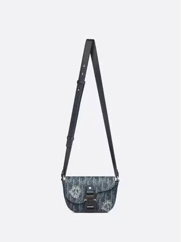 Denim Tears Tears Saddle Pouch Strap Denim Oblique Blue Piece Sign Tears - DIOR - BALAAN 5