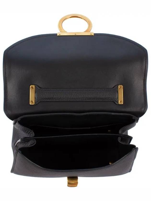 Gancini Small Tote Bag Black - SALVATORE FERRAGAMO - BALAAN 4