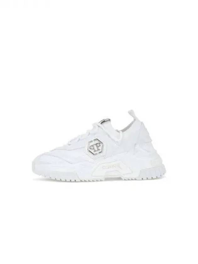 Women's Predator Knitted Sneakers White 271792 - PHILIPP PLEIN - BALAAN 1