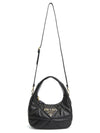 Nappa Leather Mini Bag with Topstitching Black - PRADA - BALAAN 8