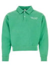 Country Club Long Sleeve Cotton Polo Shirt Green - SPORTY & RICH - BALAAN 2