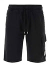 Light Fleece Utility Shorts Black - CP COMPANY - BALAAN 2