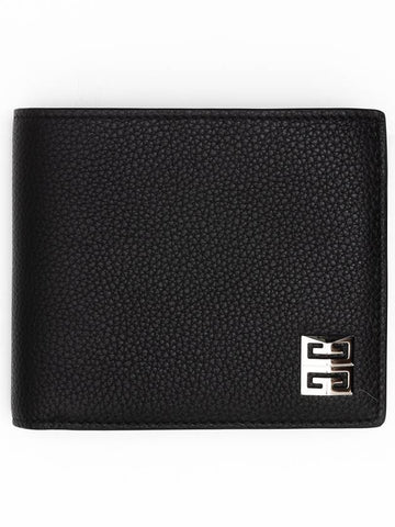 Grained Leather Bifold Wallet Black - GIVENCHY - BALAAN 1