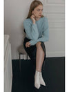 LONG HAIR SOFT SWEATER SKY BLUE - ILROZE - BALAAN 7