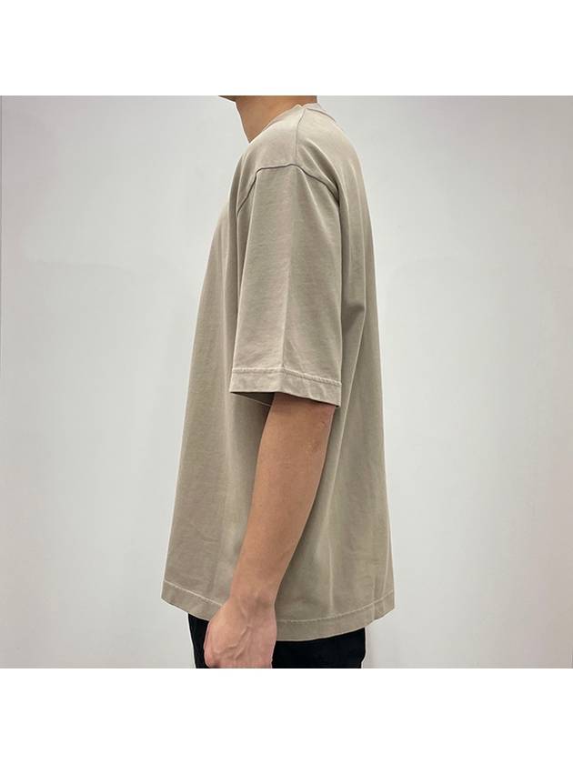 Back Logo Patch Crew Neck Short Sleeve T-Shirt Grey - ACNE STUDIOS - BALAAN 5