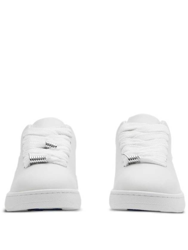 Leather Box Low-Top Sneakers White - BURBERRY - BALAAN 6