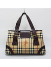 check buckle tote bag - BURBERRY - BALAAN 4