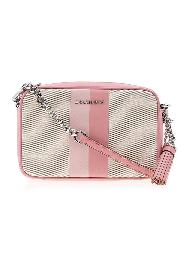 Jet Set Medium Color Block Cross Bag Beige Pink Light Pink - MICHAEL KORS - BALAAN 1