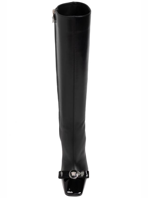 Versace Heeled Boots Gianni Ribbon, Women's, Black - VERSACE - BALAAN 6