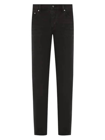 Straight fit black men's denim pants 8019479 - BURBERRY - BALAAN 2