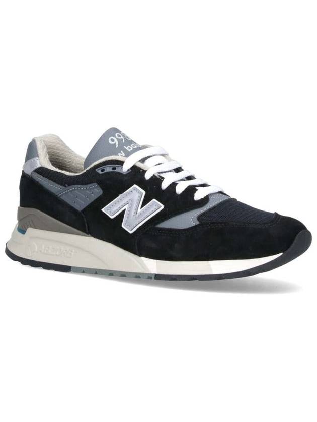 998 Low Top Sneakers Grey Black - NEW BALANCE - BALAAN 3