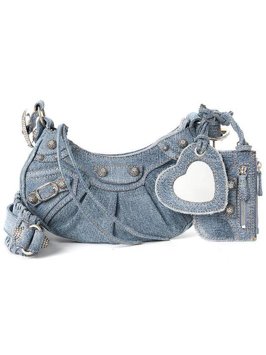 Le Cagole XS Shoulder Bag Denim Blue - BALENCIAGA - BALAAN 2