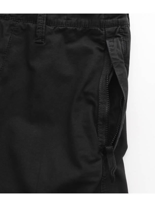 Men's Wappen Patch Cargo Track Pants Black - STONE ISLAND - BALAAN 6