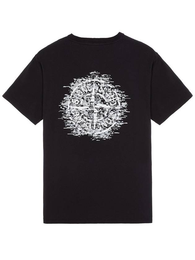 Garment Dyed Institutional One Print Cotton Jersey Short Sleeve T-Shirt Black - STONE ISLAND - BALAAN 3