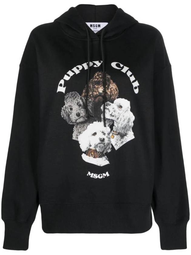 logo print hoodie - MSGM - BALAAN 1