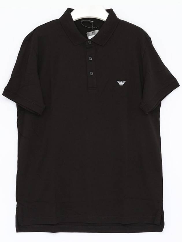 Logo Polo Shirt Black - EMPORIO ARMANI - BALAAN 4