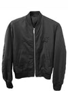 Logo Embroided Bomber Jacket Black - DIOR - BALAAN 2