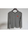 M Black Red Stripe Women s Long Sleeve T Shirt AZ T163 - COMME DES GARCONS - BALAAN 1