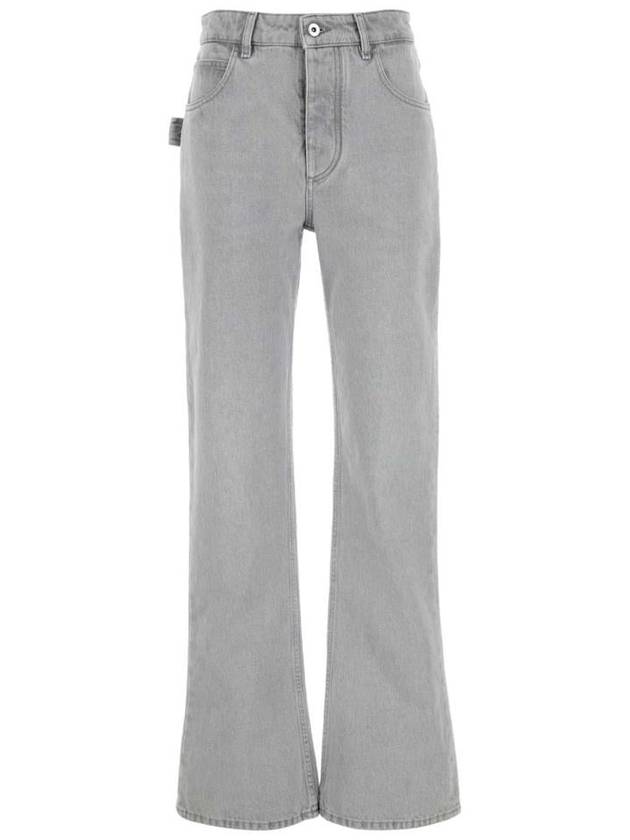 Flare Denim Jeans Light Grey Wash - BOTTEGA VENETA - BALAAN 2