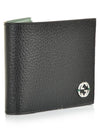 GG Interlocking Two Tone Half Wallet Black - GUCCI - BALAAN 3