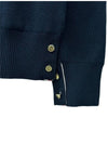 Milano Stitch 4 Bar Cardigan Navy - THOM BROWNE - BALAAN 6