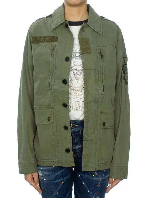 Cotton Jacket Khaki - ZADIG & VOLTAIRE - BALAAN 2