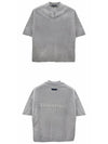 125SP244213F 123 Essential Spring Logo V-neck Short Sleeve T-shirt Dark Heather Gray Men’s T-shirt TLS - FEAR OF GOD - BALAAN 4