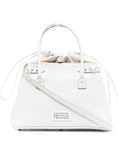 Logo Leather Tote Bag White - MAISON MARGIELA - BALAAN 1