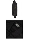 Men's Wappen Patch Two-Pocket Overshirt Zip-Up Jacket Black - STONE ISLAND - BALAAN 6