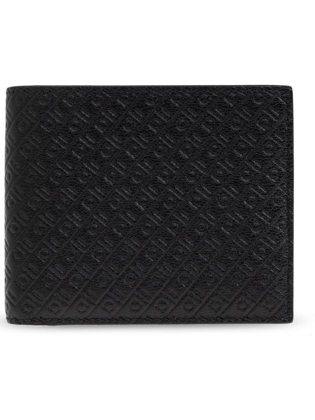 FERRAGAMO Leather Wallet, Men's, Black - SALVATORE FERRAGAMO - BALAAN 1