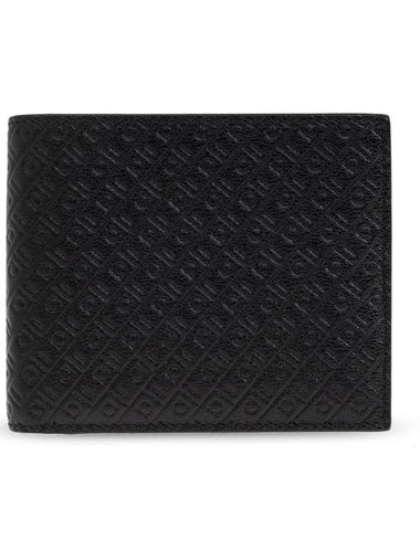 FERRAGAMO Leather Wallet, Men's, Black - SALVATORE FERRAGAMO - BALAAN 1