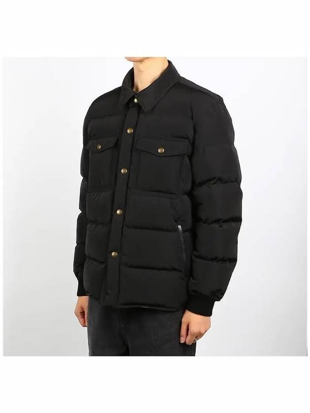 Men's Shirt Padded Jacket Black - TOM FORD - BALAAN.